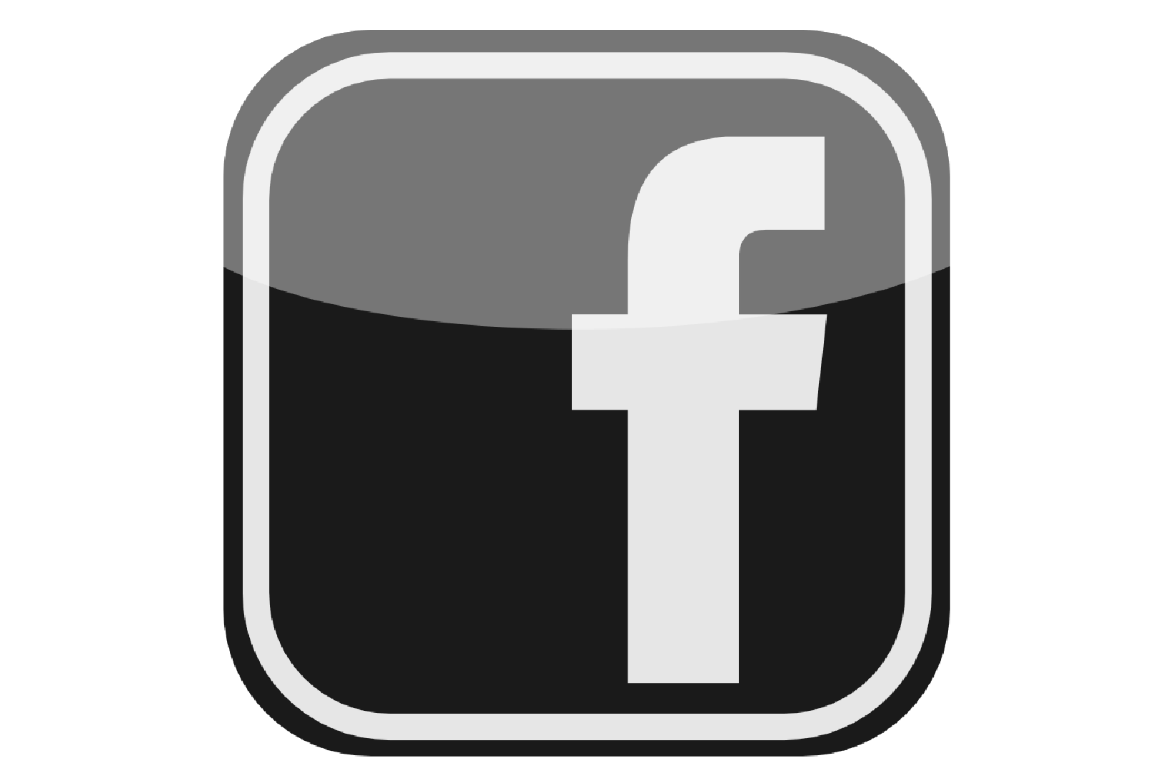 black and white facebook logo